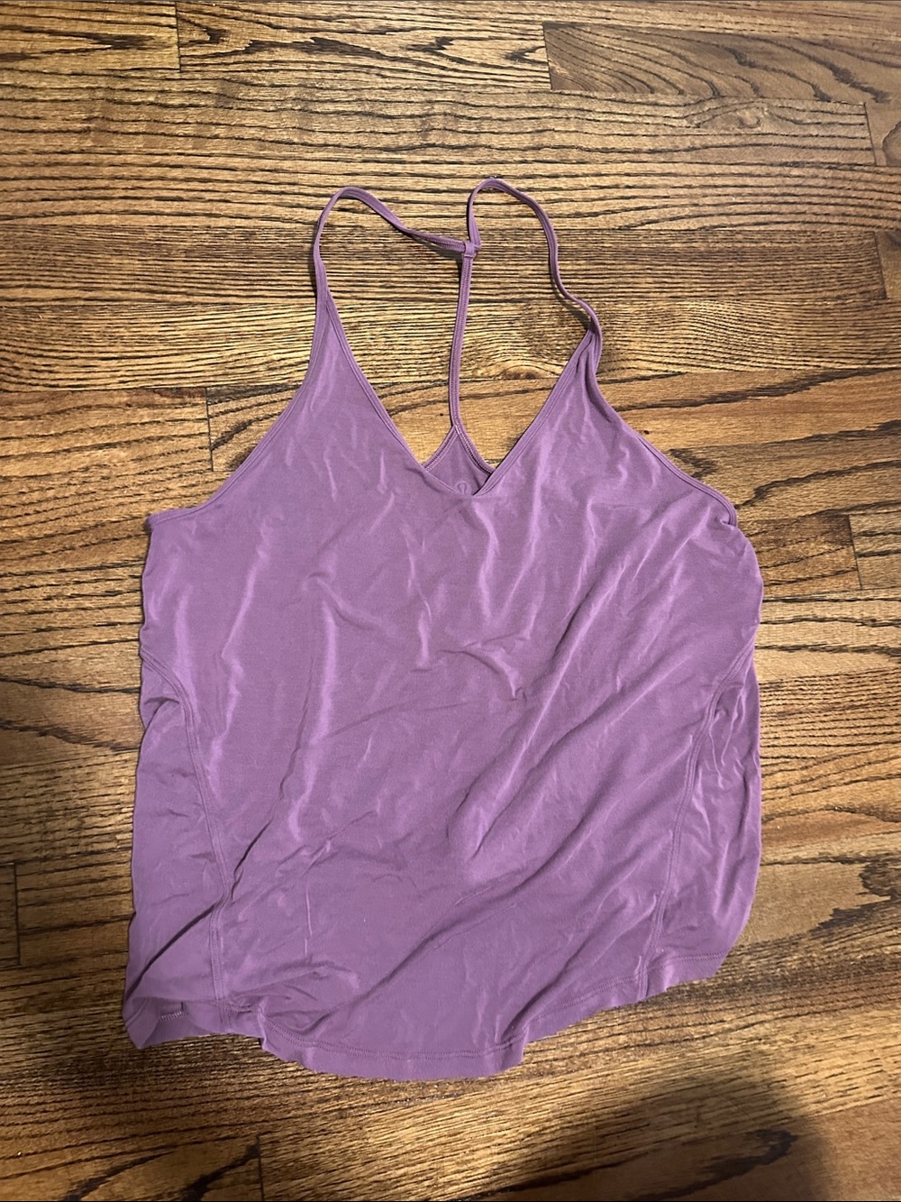 Lululemon silk yoga tank top size 4 purple